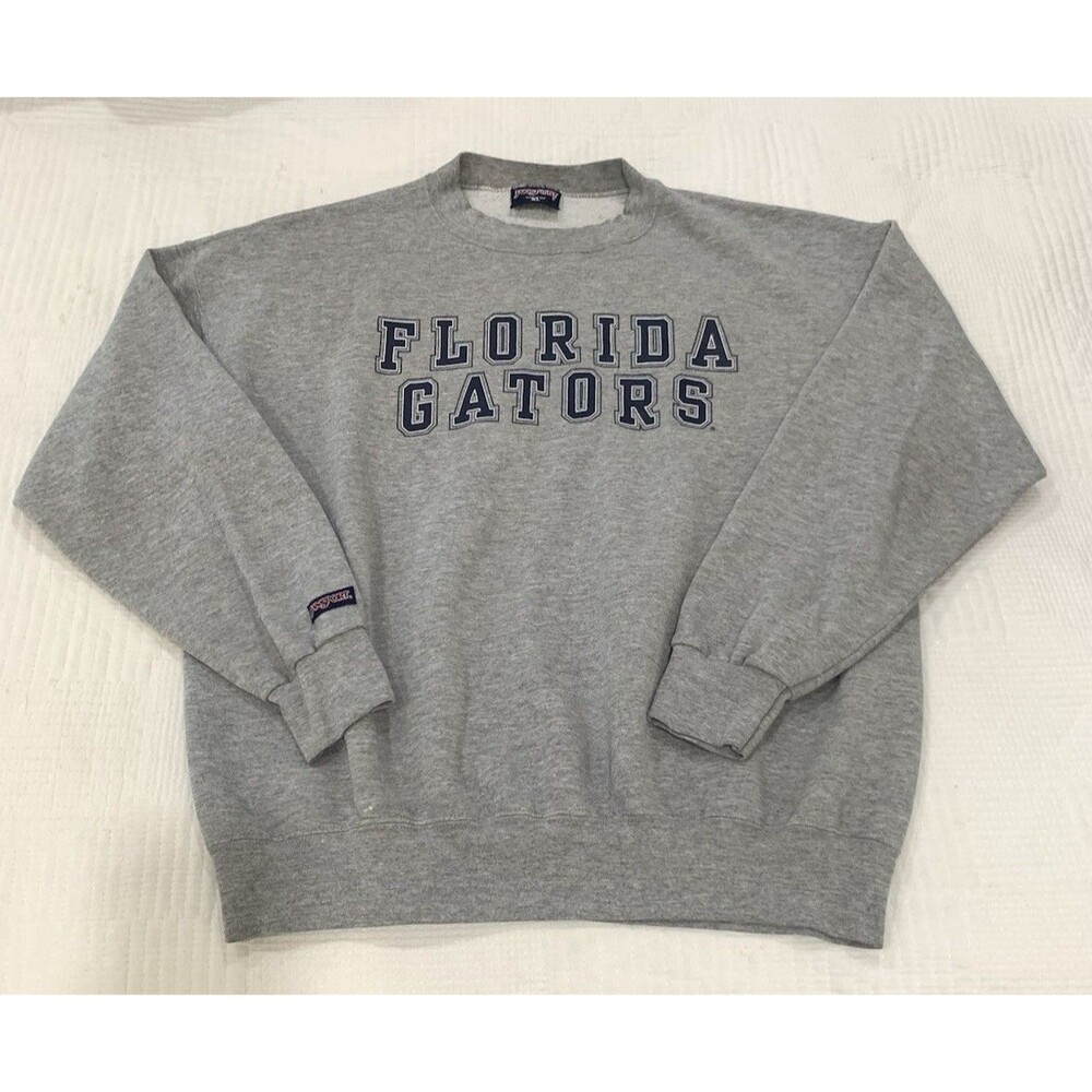 Vintage 90s University Of Florida Gators Crewneck Sweatshirt Sz XL College Gray